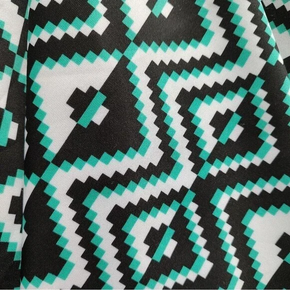 MILLY retro 50s-style fit flare dress abstract S 4 6 - Picture 6 of 9